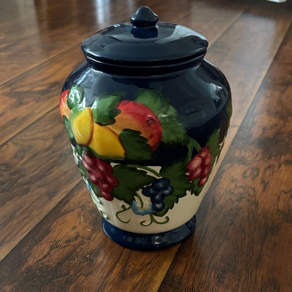 Fruit Design Ceramic Jar with Lid